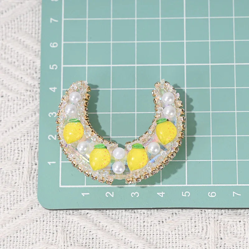 Handmade Fruit Moon Hole-shaped Beads