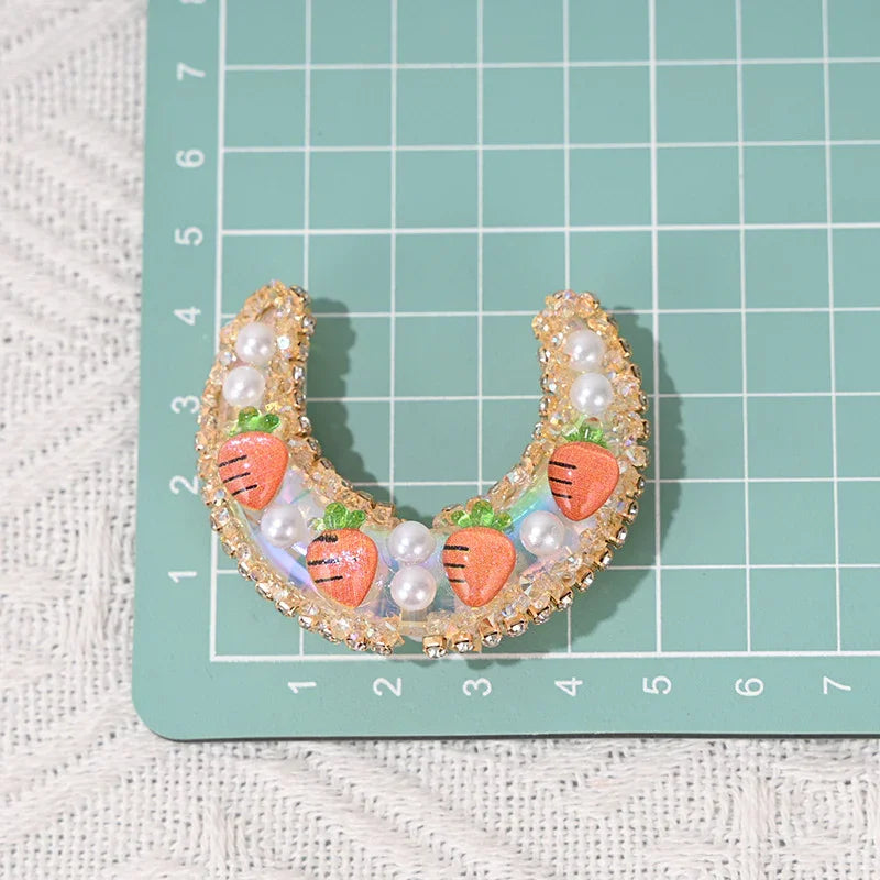Handmade Fruit Moon Hole-shaped Beads