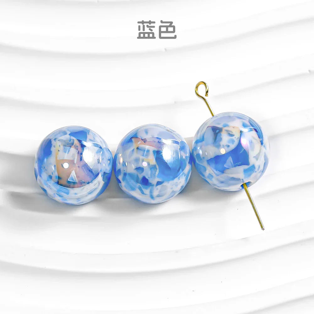 20 Rhyme Dyed Sugar Heart Diy Round Beads 16mm Loose Beads