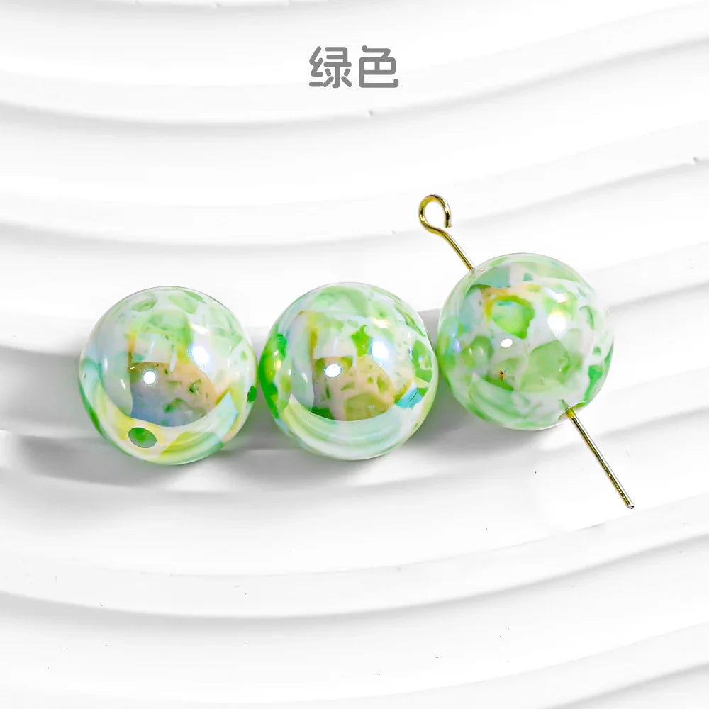 20 Rhyme Dyed Sugar Heart Diy Round Beads 16mm Loose Beads