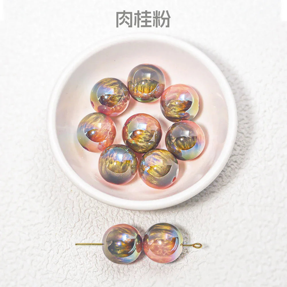 20PCS Crystal Glaze Thousand Color Clouds Beads Beads