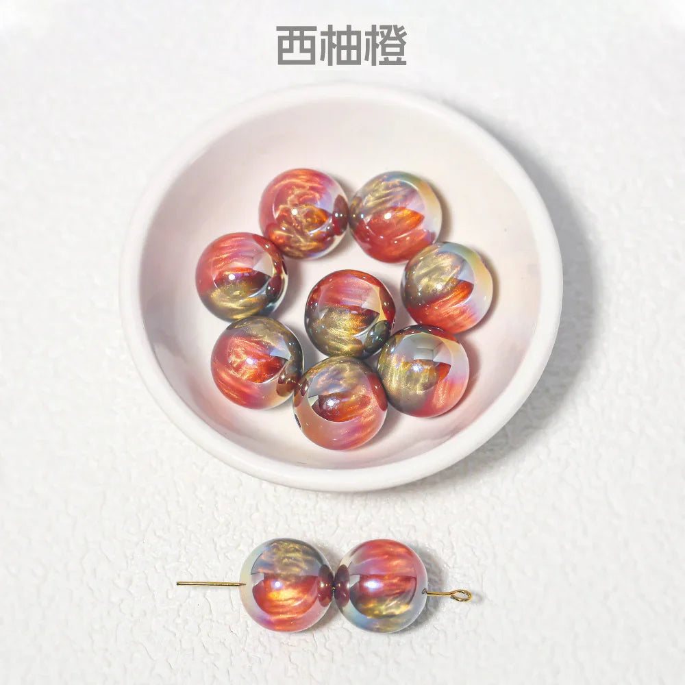 20PCS Crystal Glaze Thousand Color Clouds Beads Beads