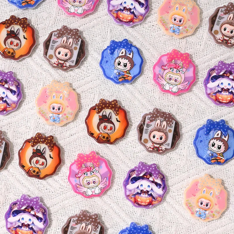 Cartoon Ragcloth Printed Beads Shaped Brand Beads Bow Beads