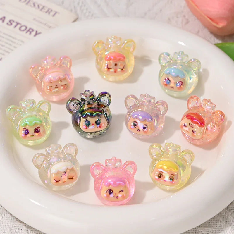Through-hole Color Plated Stereo Sequins Cat Girl