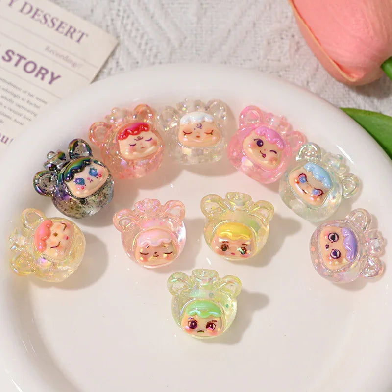 Through-hole Color Plated Stereo Sequins Cat Girl