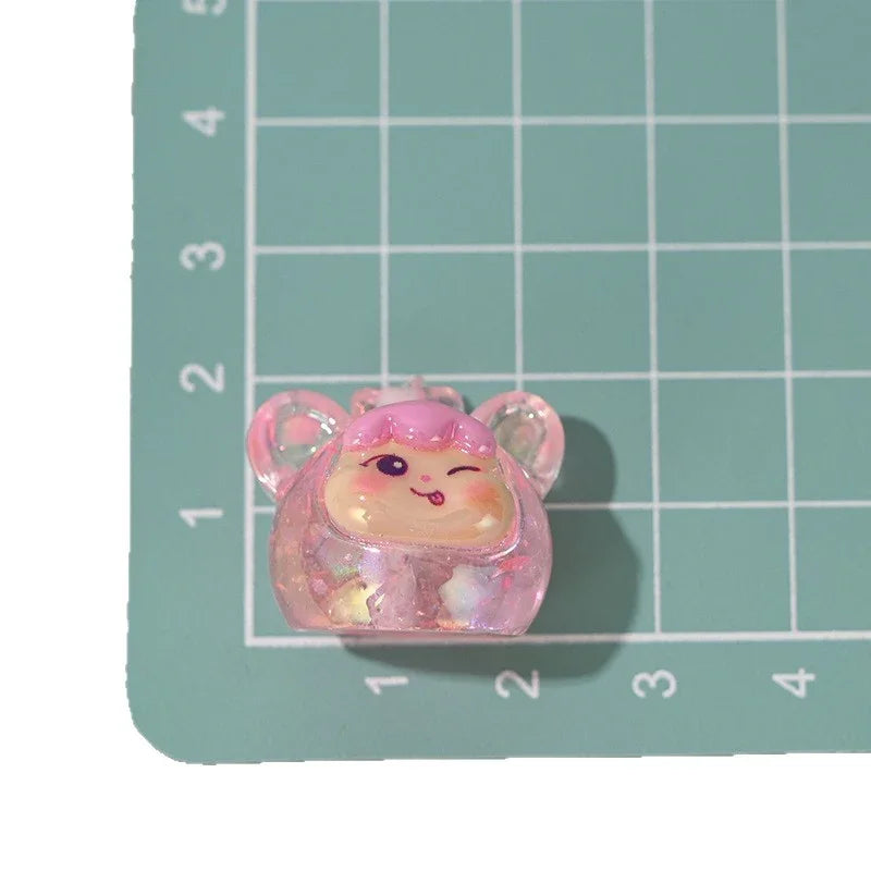 Through-hole Color Plated Stereo Sequins Cat Girl