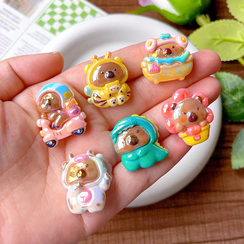 UV Color Plated Variety Kabi Bala DIY Straight Hole Beads