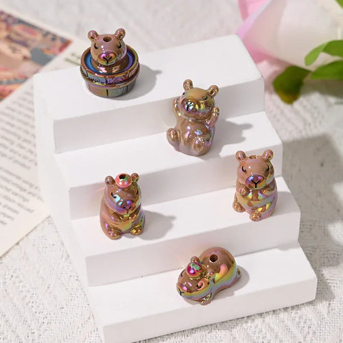 High-quality Three-dimensional Kappi Bala Brown Cartoon Cute Grains with Holes