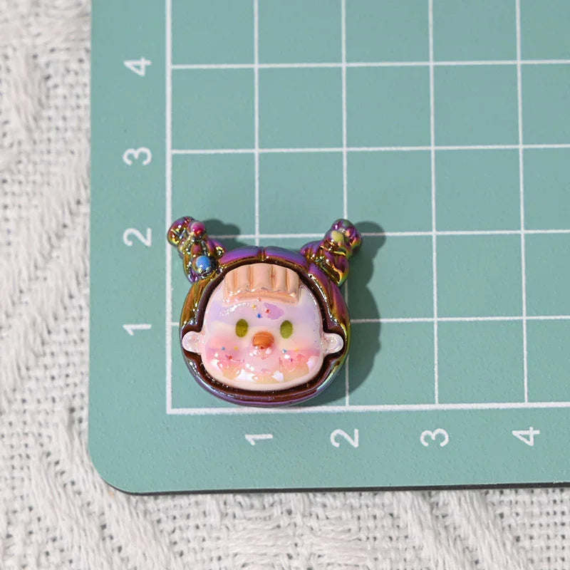 Cartoon Multi-sister Head with Holes, Loose Beads, Cute Doll Head