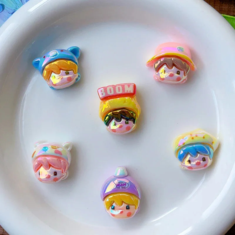 Through-hole Cute Little Sweet Bean Cartoon Shaped Beads