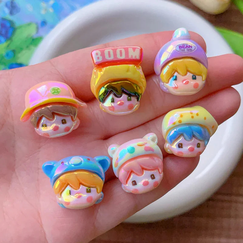 Through-hole Cute Little Sweet Bean Cartoon Shaped Beads