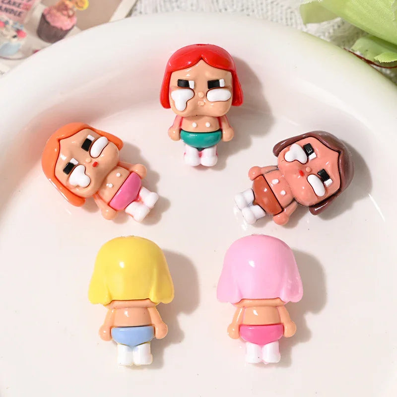 Cartoon Standing Cry Baby Rubber Beads Soft Rubber Beads Pen Beads