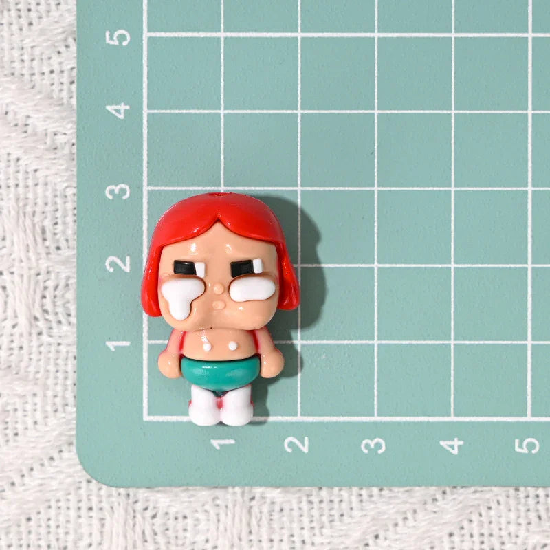 Cartoon Standing Cry Baby Rubber Beads Soft Rubber Beads Pen Beads