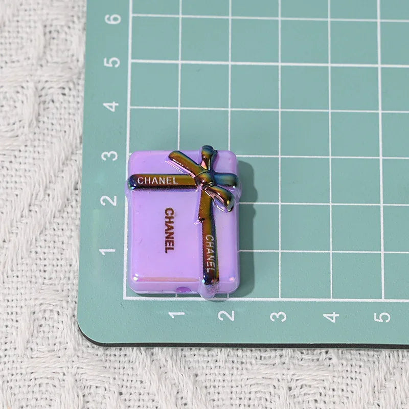 UV plating color gift box straight hole beaded