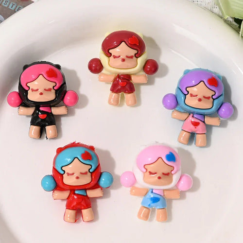 Cartoon SP Bubble Matt Soft Rubber Beads with Holes Stereo Cute