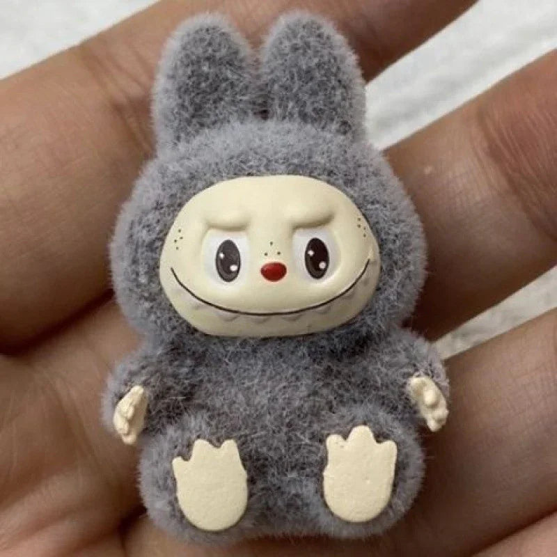 Labubu Flocking Sitting Party Diy Handmade Cream Glue (no Holes)