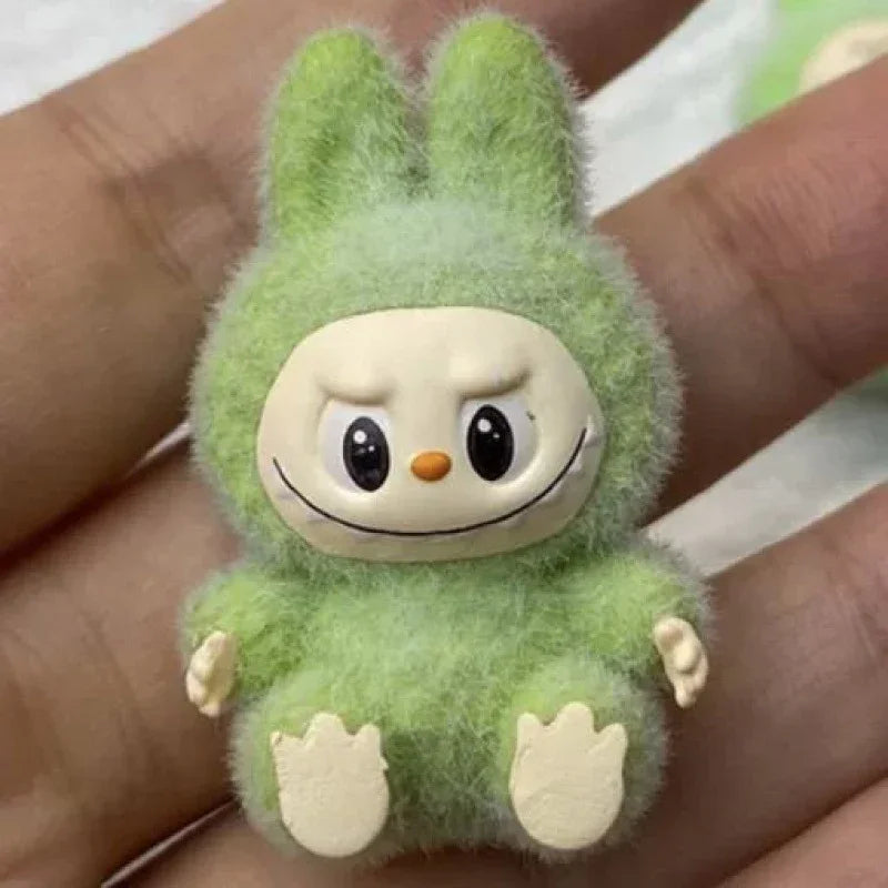 Labubu Flocking Sitting Party Diy Handmade Cream Glue (no Holes)