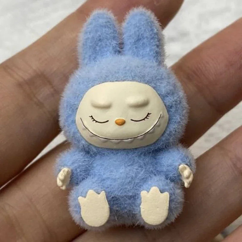 Labubu Flocking Sitting Party Diy Handmade Cream Glue (no Holes)