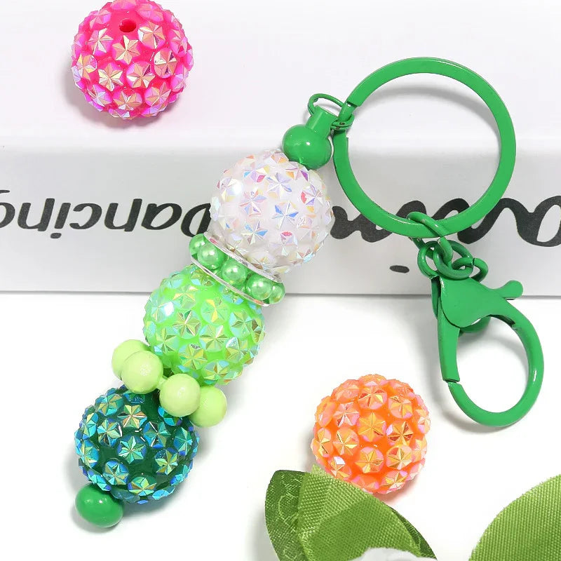 Resin Diamond Snowflake Acrylic Beads Loose Beads (random Color Mixing)