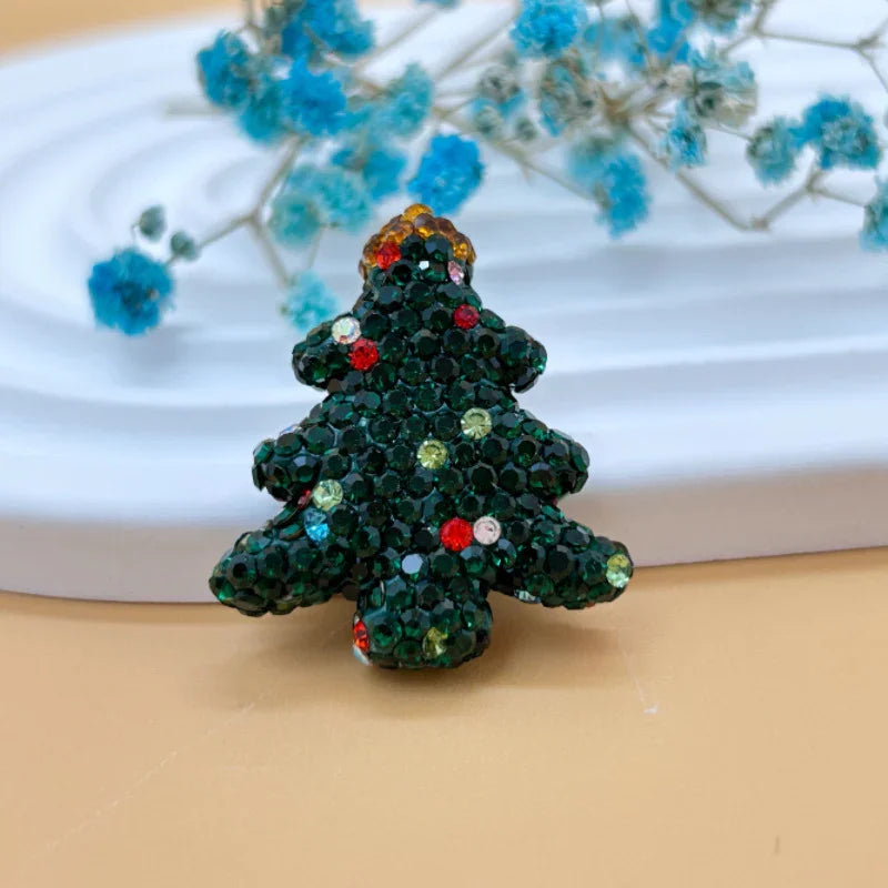Christmas Tree Soft Clay Beads Drilled Straight Hole Beads