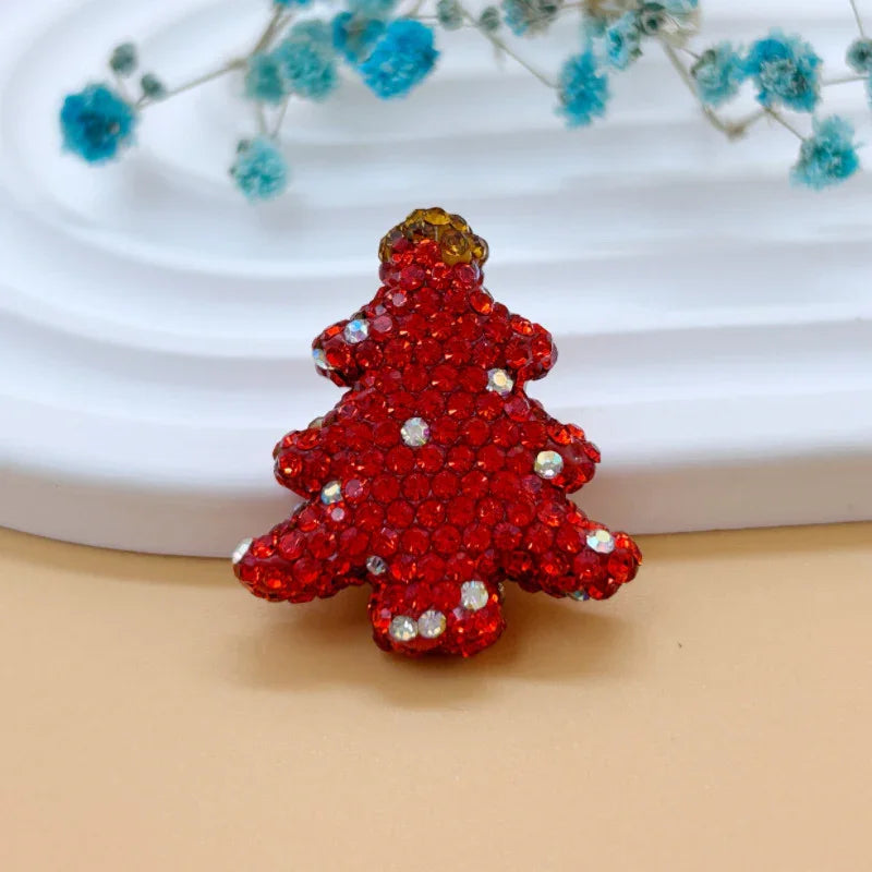 Christmas Tree Soft Clay Beads Drilled Straight Hole Beads