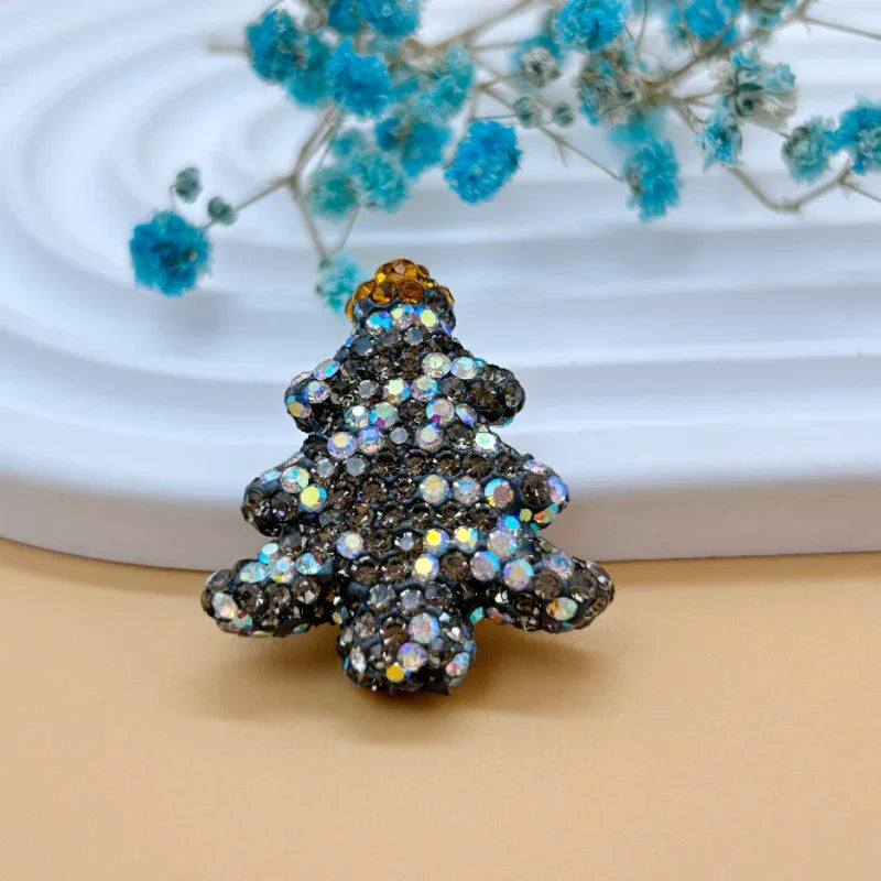 Christmas Tree Soft Clay Beads Drilled Straight Hole Beads