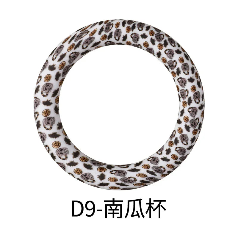 Flower Printing Silicone Circle 65mm Water Transfer Ring