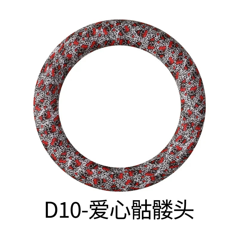Flower Printing Silicone Circle 65mm Water Transfer Ring