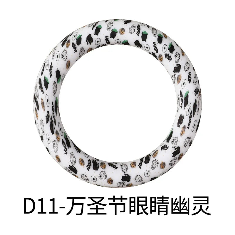 Flower Printing Silicone Circle 65mm Water Transfer Ring