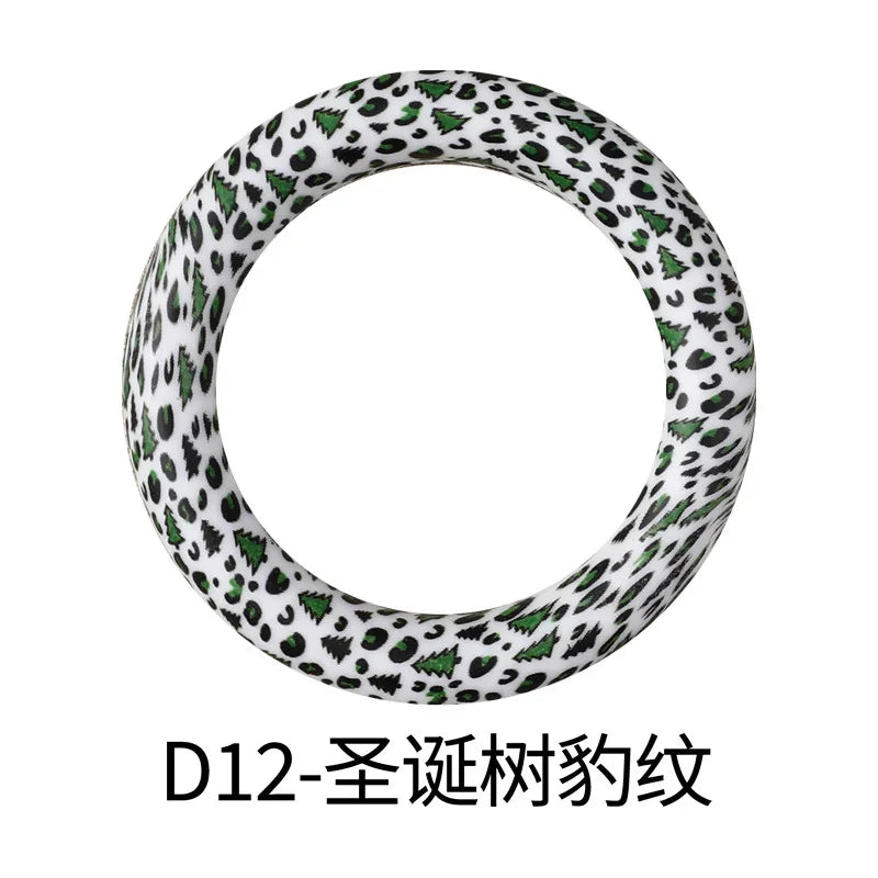 Flower Printing Silicone Circle 65mm Water Transfer Ring