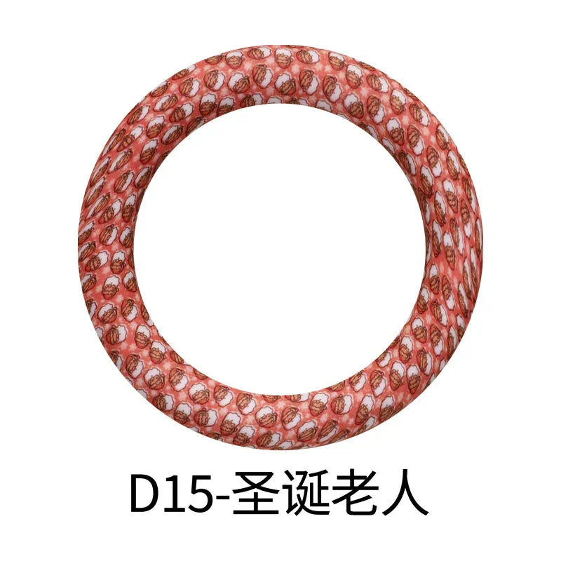 Flower Printing Silicone Circle 65mm Water Transfer Ring