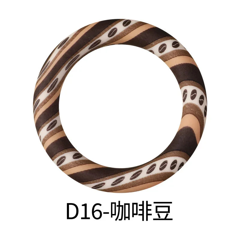 Flower Printing Silicone Circle 65mm Water Transfer Ring