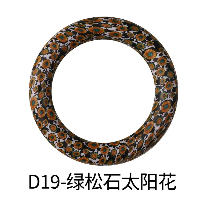 Flower Printing Silicone Circle 65mm Water Transfer Ring