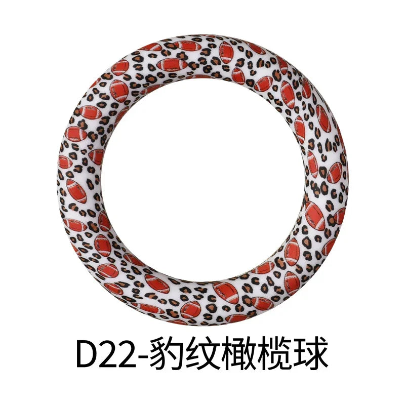Flower Printing Silicone Circle 65mm Water Transfer Ring