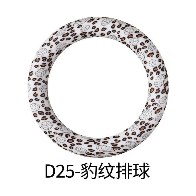 Flower Printing Silicone Circle 65mm Water Transfer Ring