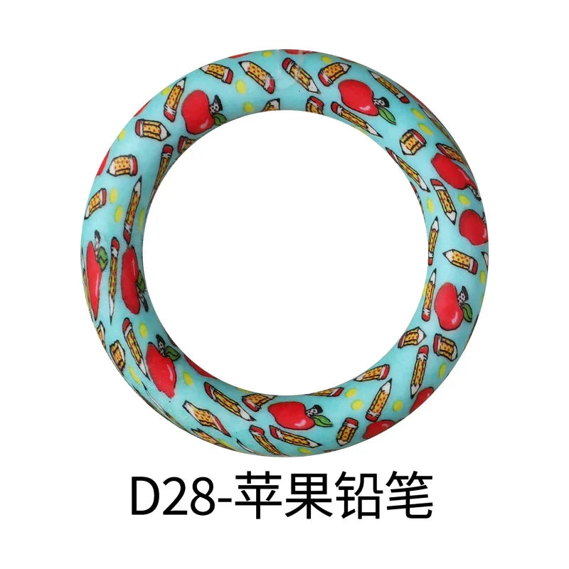 Flower Printing Silicone Circle 65mm Water Transfer Ring