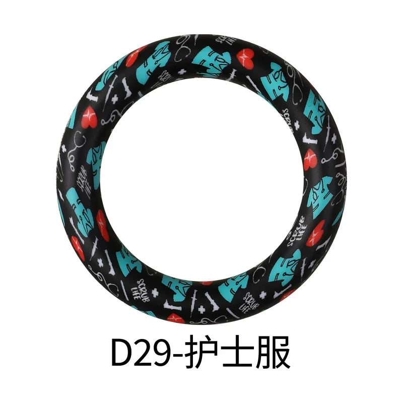 Flower Printing Silicone Circle 65mm Water Transfer Ring