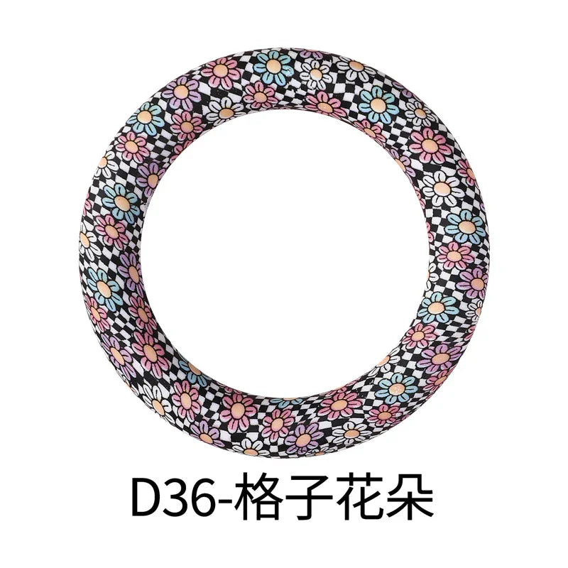 Flower Printing Silicone Circle 65mm Water Transfer Ring