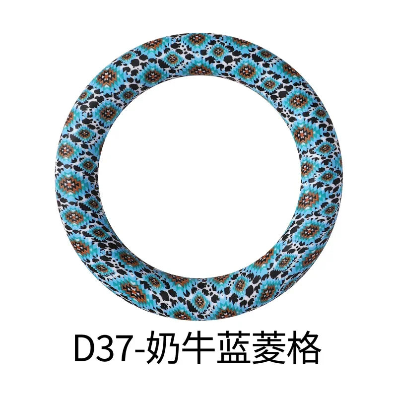 Flower Printing Silicone Circle 65mm Water Transfer Ring