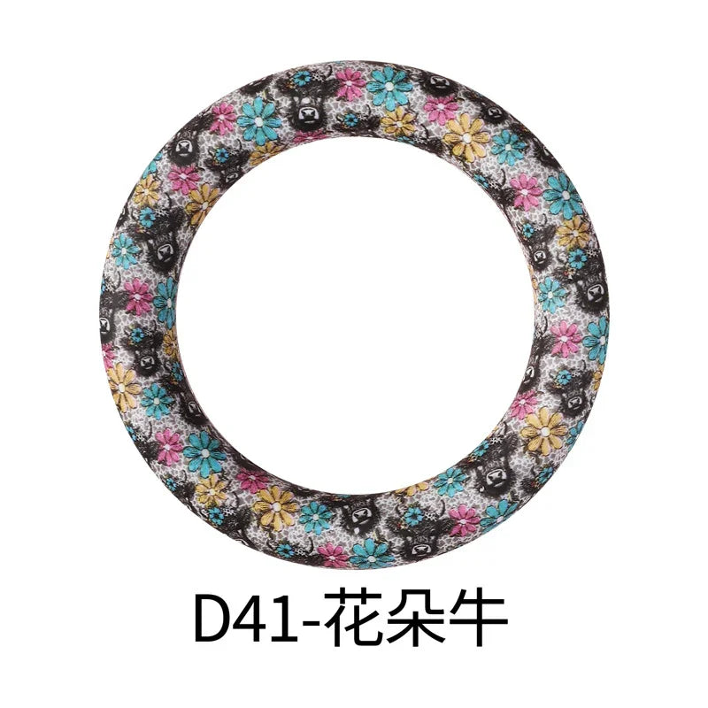 Flower Printing Silicone Circle 65mm Water Transfer Ring