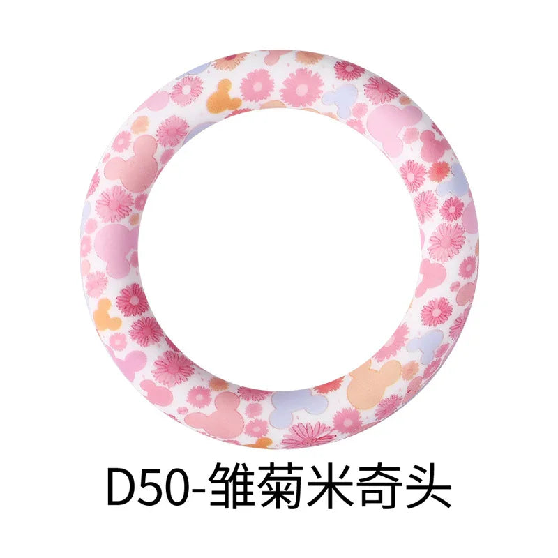 Flower Printing Silicone Circle 65mm Water Transfer Ring