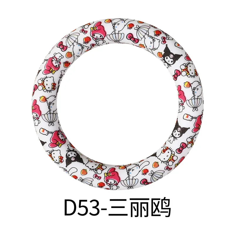 Flower Printing Silicone Circle 65mm Water Transfer Ring