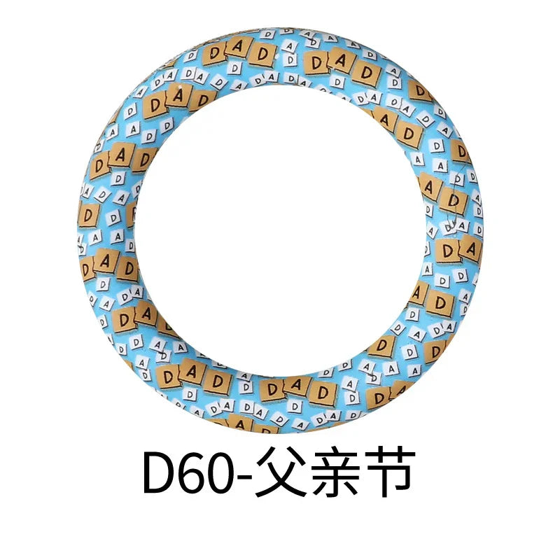 Flower Printing Silicone Circle 65mm Water Transfer Ring