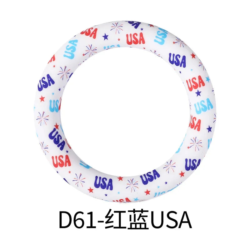 Flower Printing Silicone Circle 65mm Water Transfer Ring