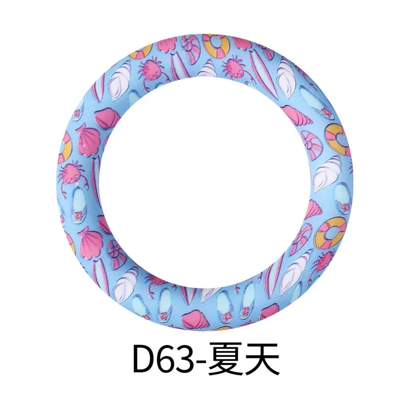 Flower Printing Silicone Circle 65mm Water Transfer Ring