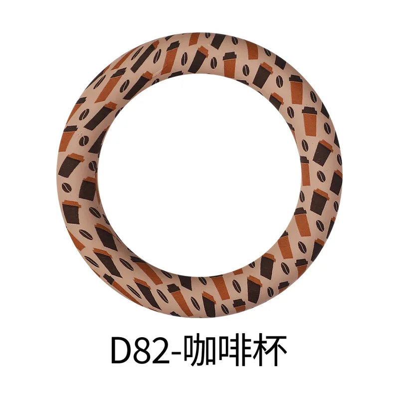 Flower Printing Silicone Circle 65mm Water Transfer Ring