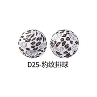 D25-Leopard print volleyball