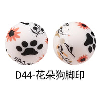 D44-Flower Dog Footprints