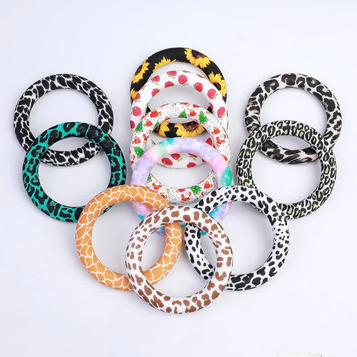 Water Transfer Silicone Ring 65mm Animal Print