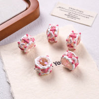 Beaded White Cream White Heart